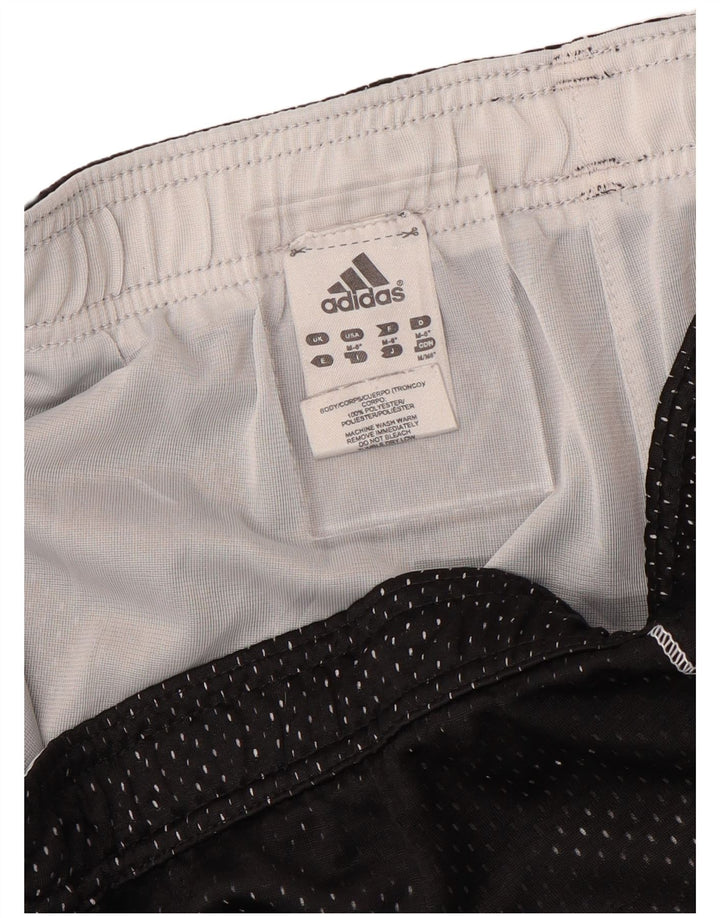ADIDAS Pantalones cortos deportivos para mujer UK 44 Mediano Negro Poliéster