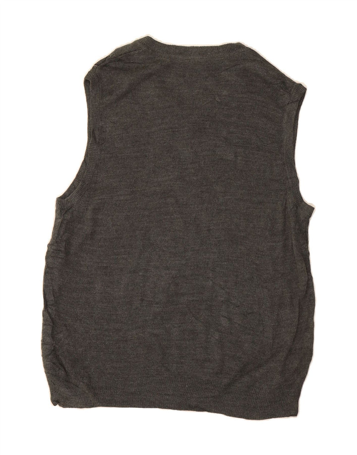 DOCKERS Mens Vest Tank Top Large Grey Check Acrylic Vintage Dockers and Second-Hand Dockers from Messina Hembry 