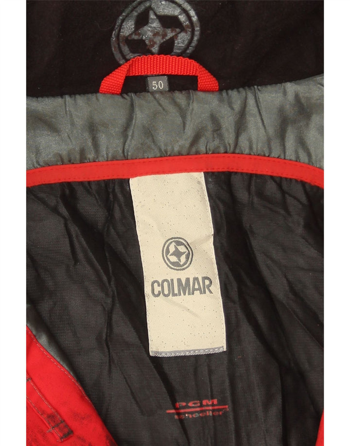 COLMAR Chaqueta de esquí con capucha y gráfico para hombre IT 50 Medium Red Colourblock