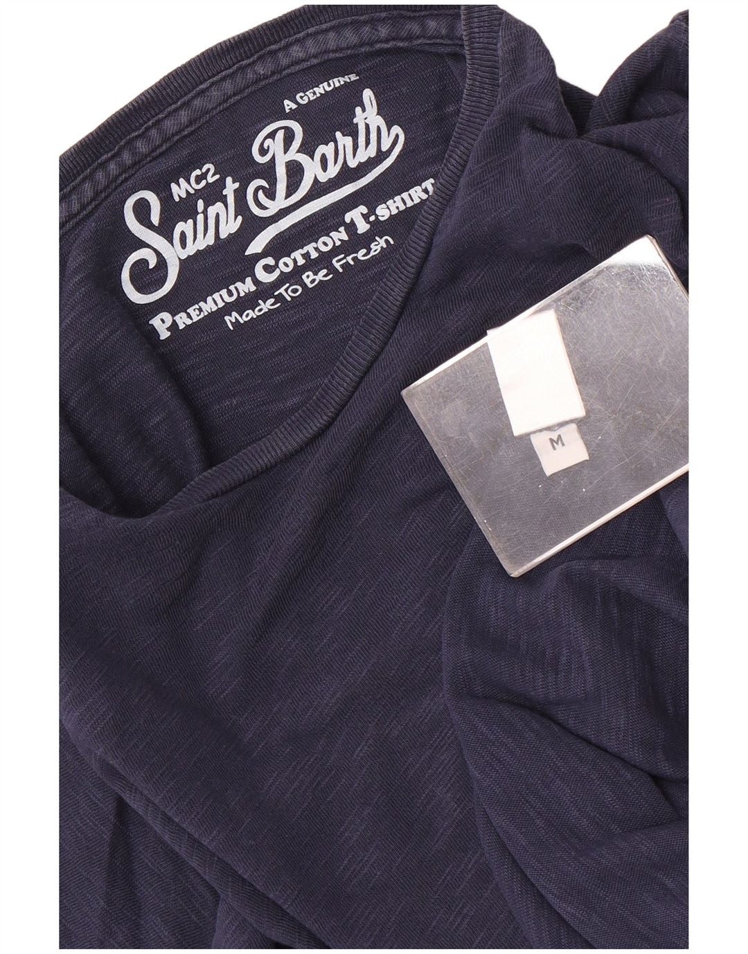 MC2 SAINT BARTH Camiseta Hombre Top Medium Azul Marino Algodón Moteado