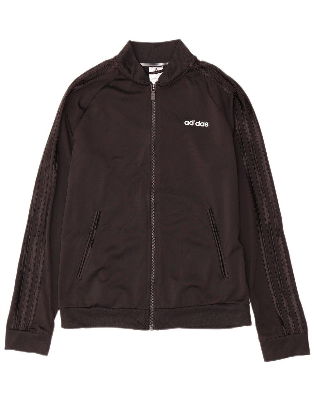 Adidas - Chaqueta de chándal para mujer, talla 8/10, poliéster negro pequeño