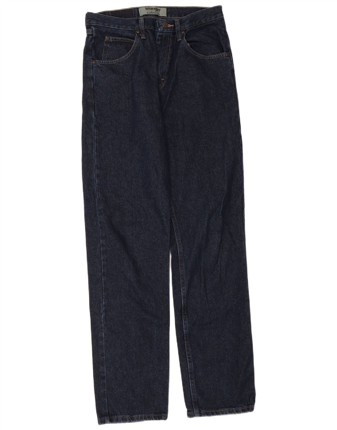 Wrangler Vaqueros Rectos Auténticos Para Hombre W30 L34 Algodón Azul Marino