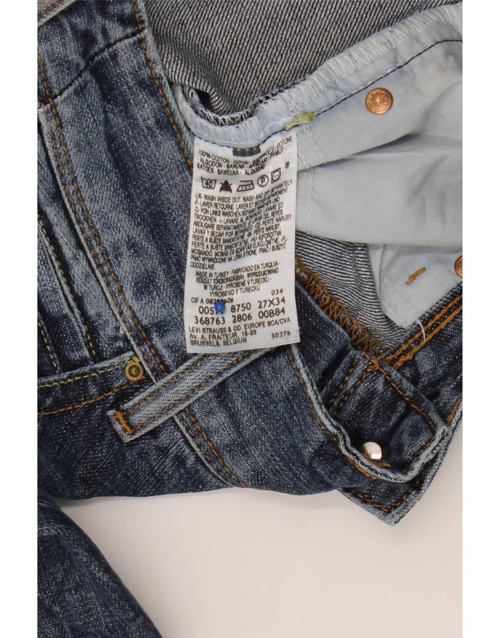 Levi's Mujer 571 Slim Jeans W27 L34 Algodón Azul