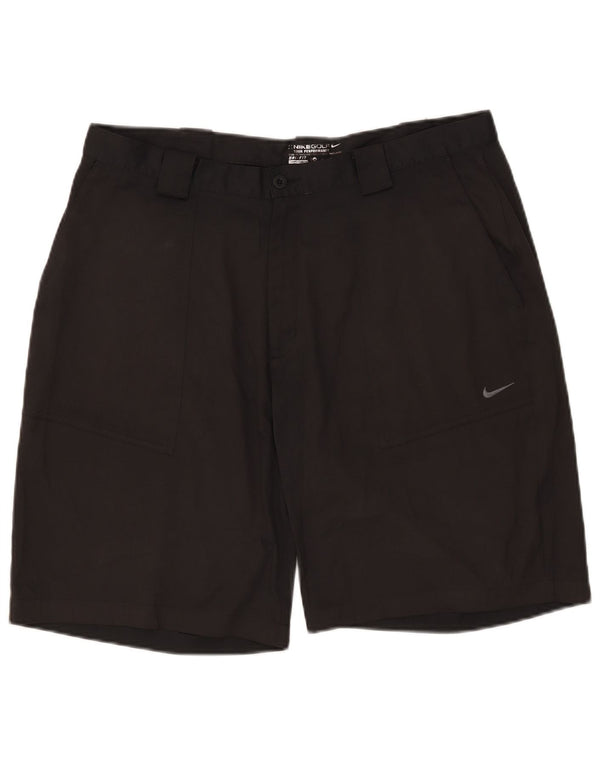 Nike Pantalones cortos chinos Dri Fit para hombre W38 XL Poliéster negro