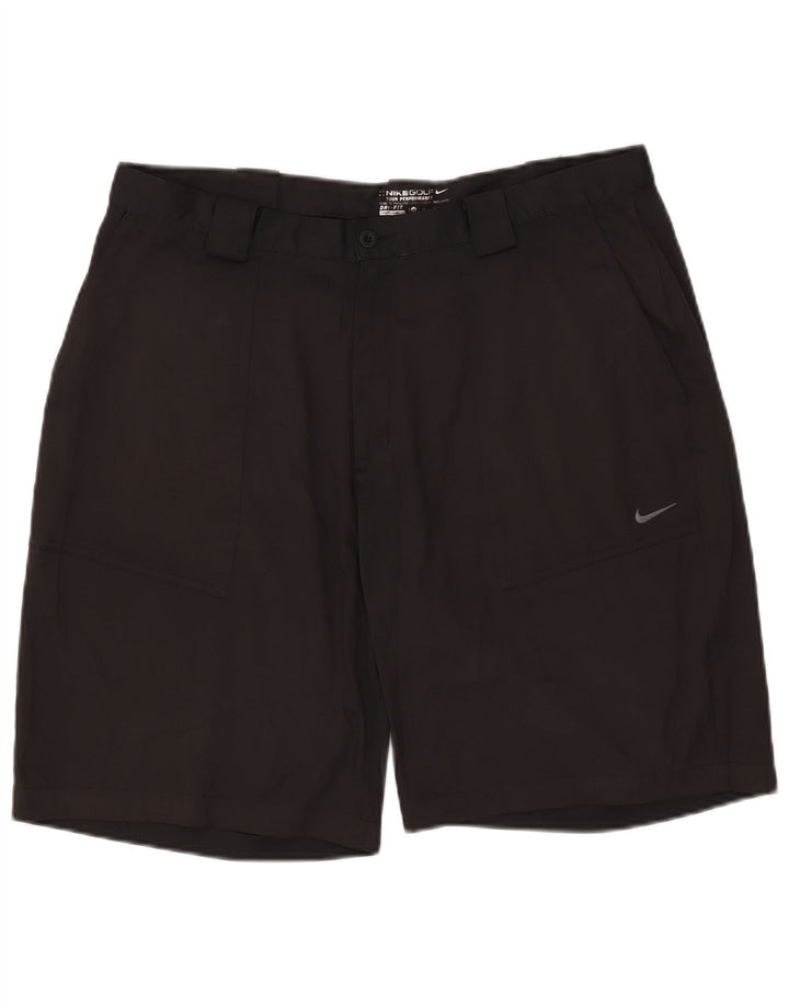 Nike Pantalones cortos chinos Dri Fit para hombre W38 XL Poliéster negro