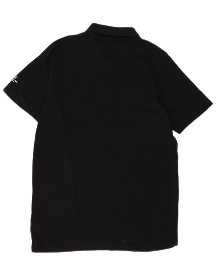 New Balance Polo gráfico para hombre de algodón negro mediano