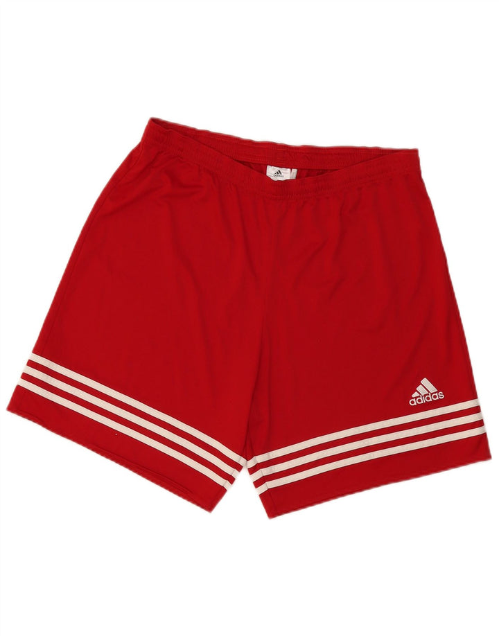 Adidas Mens Climalite Sport Shorts Grande Rojo Poliéster