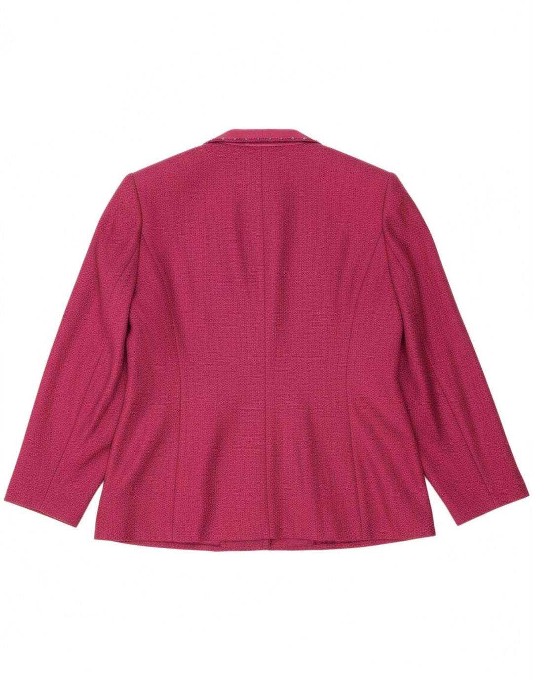 JACQUES VERT Womens 1 Button Blazer Jacket UK 18 XL Pink Polyester