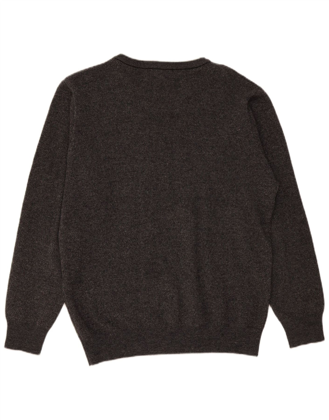 Superga - Jersey con cuello en V para hombre, talla grande, lana gris