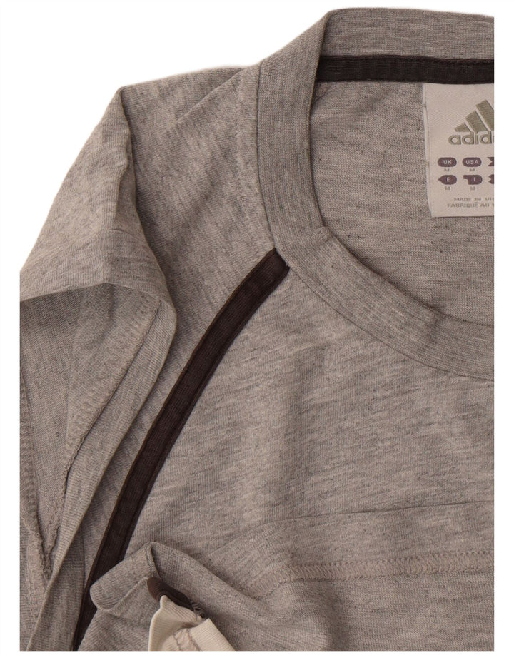ADIDAS Hombre Graphic Vest Top Gris Medio Colorblock