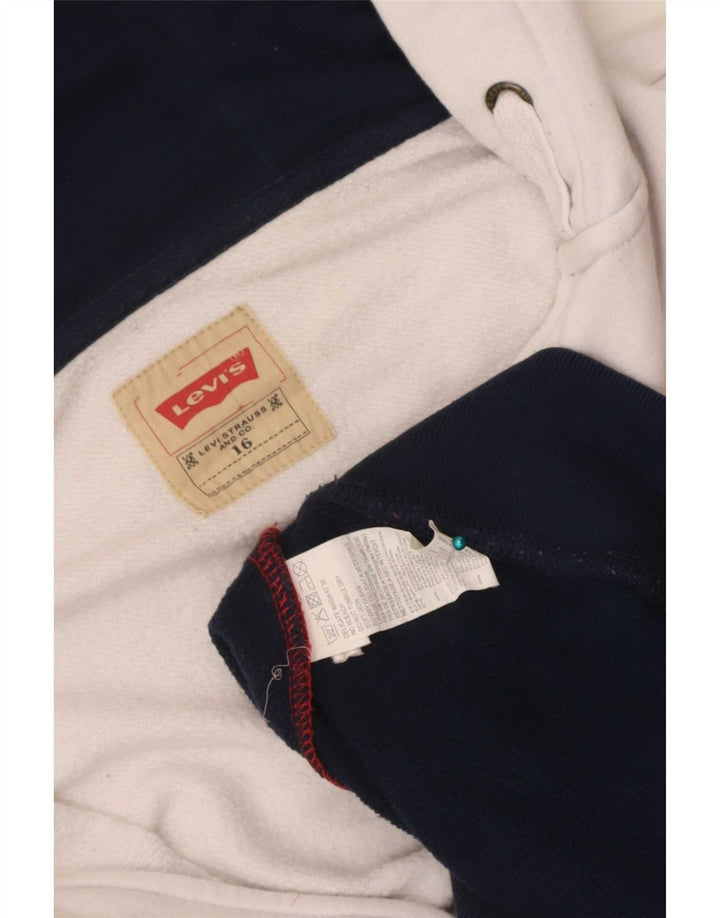 Levi's Sudadera con capucha y cremallera para niños 15-16 años, multicolor