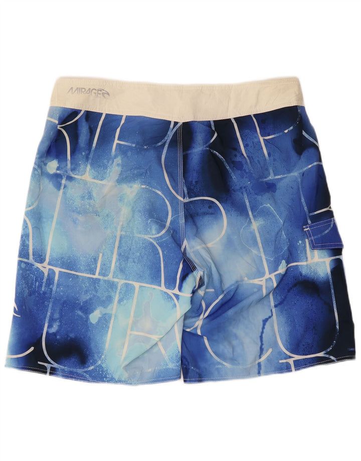 Rip Curl Bañador con estampado abstracto para hombre, color azul grande