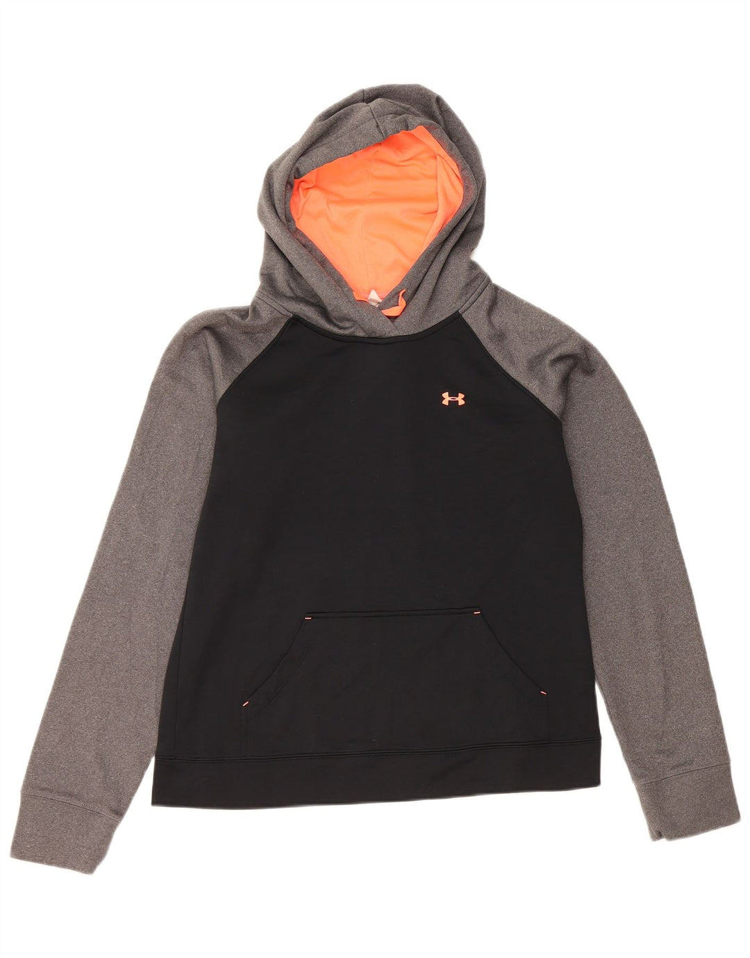 Under Armour Jersey con capucha para mujer UK 44 Mediano Negro Colorblock Poliéster