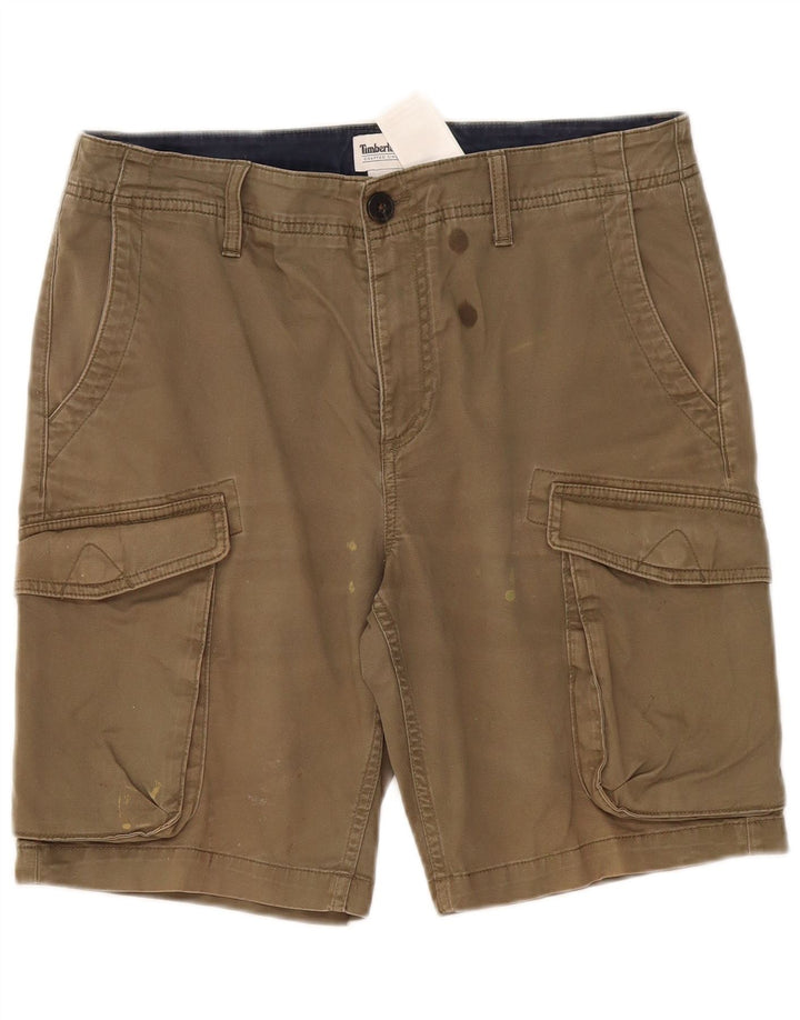 Timberland Pantalones cortos cargo para hombre W32 Algodón caqui mediano