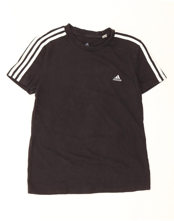 ADIDAS Camiseta Mujer Top UK 12/14 Mediano Negro Algodón