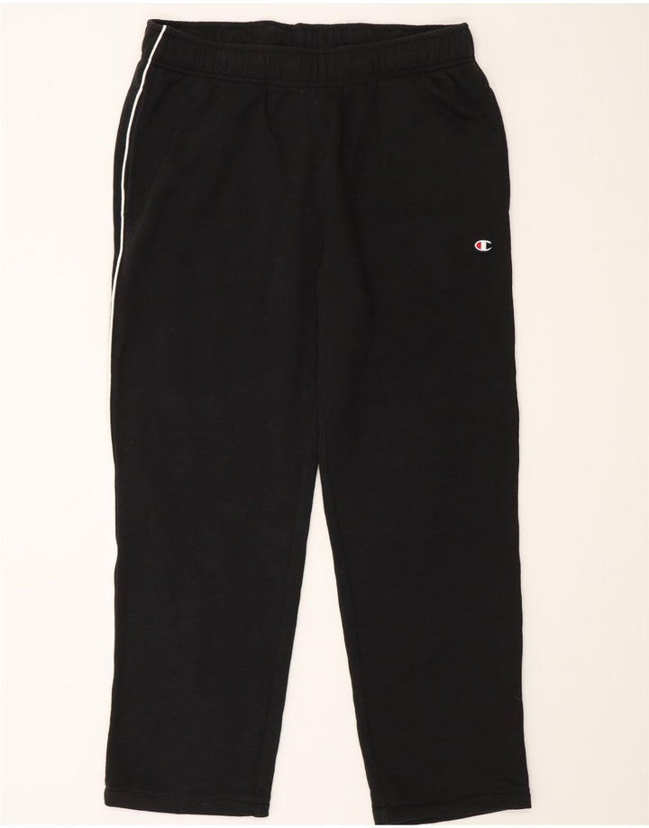 Champion Pantalón De Chándal Para Hombre Grande Negro Algodón