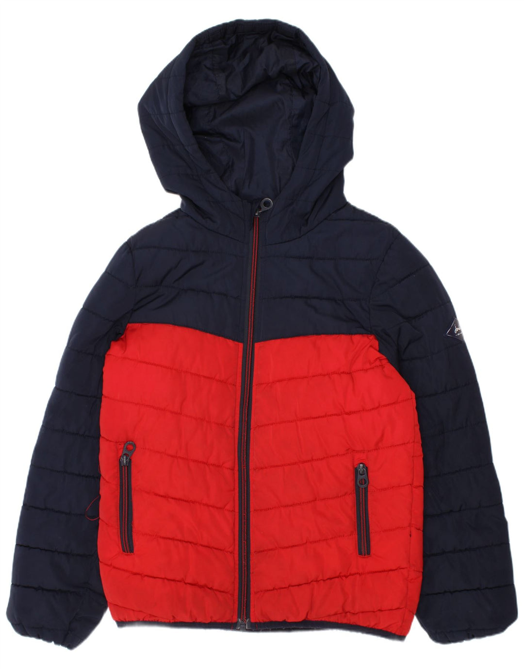 Joules Chaqueta acolchada con capucha para niño 7-8 años Azul marino Colorblock