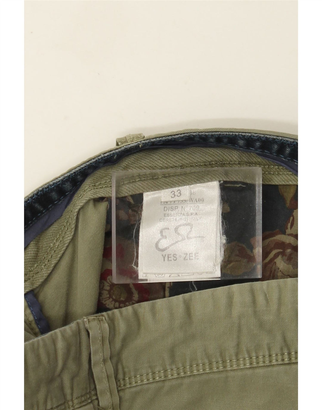 Yes Zee Pantalones cortos cargo para hombre W33 Algodón caqui mediano