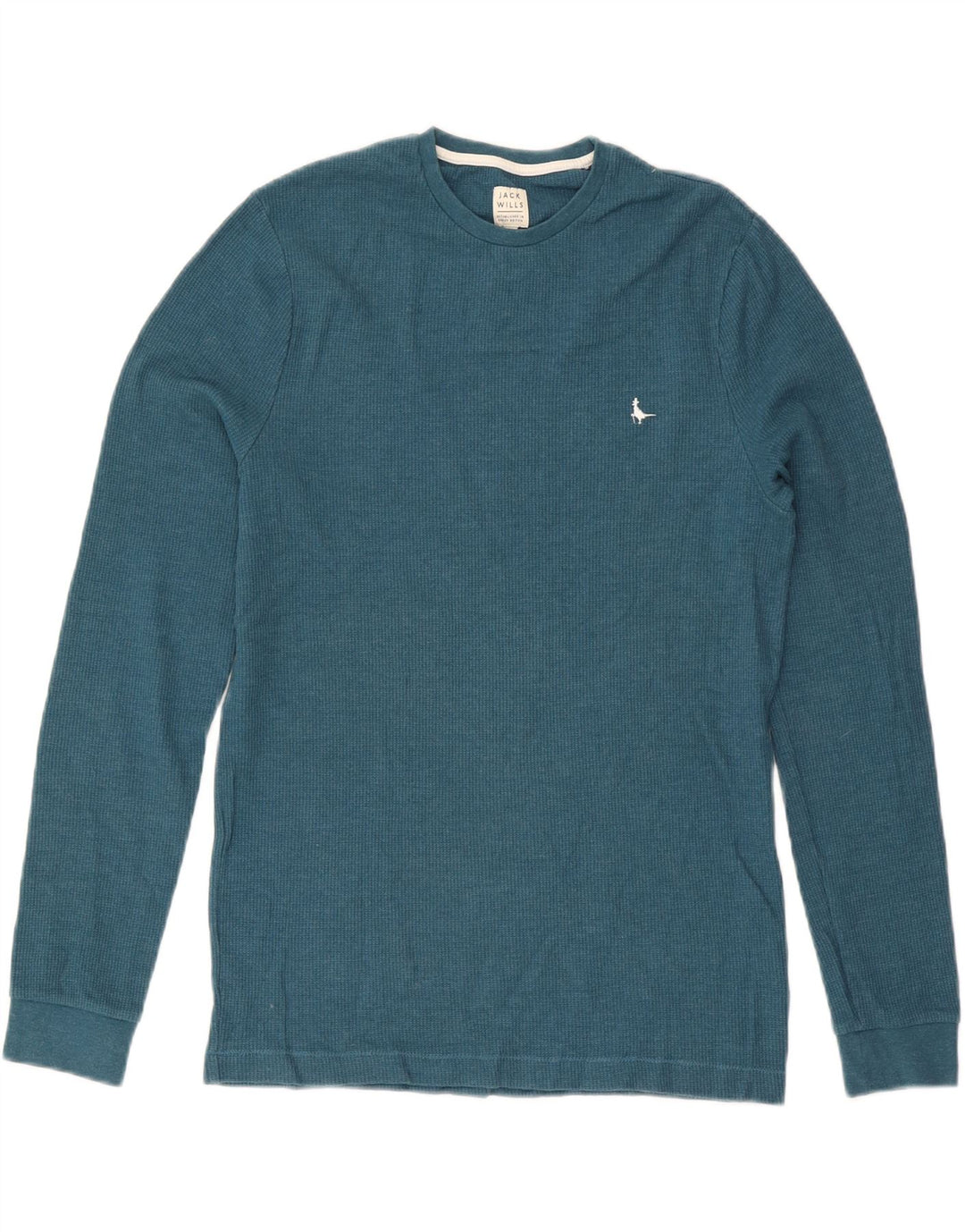 Camiseta Jack Wills Hombre Manga Larga Algodón Azul Pequeño