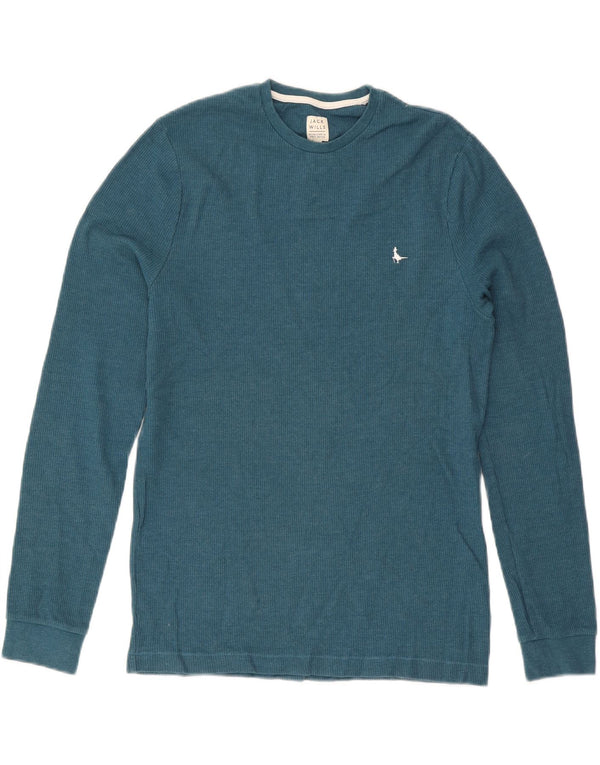 Camiseta Jack Wills Hombre Manga Larga Algodón Azul Pequeño