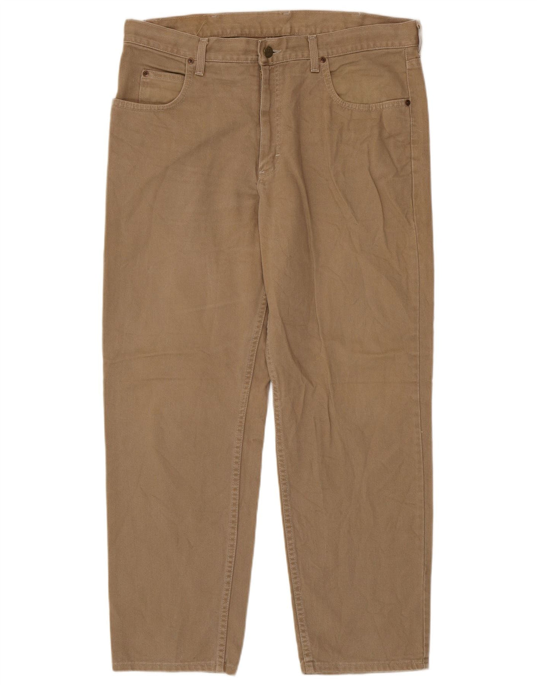 Lee Vaqueros Cónicos Para Hombre W38 L30 Algodón Marrón