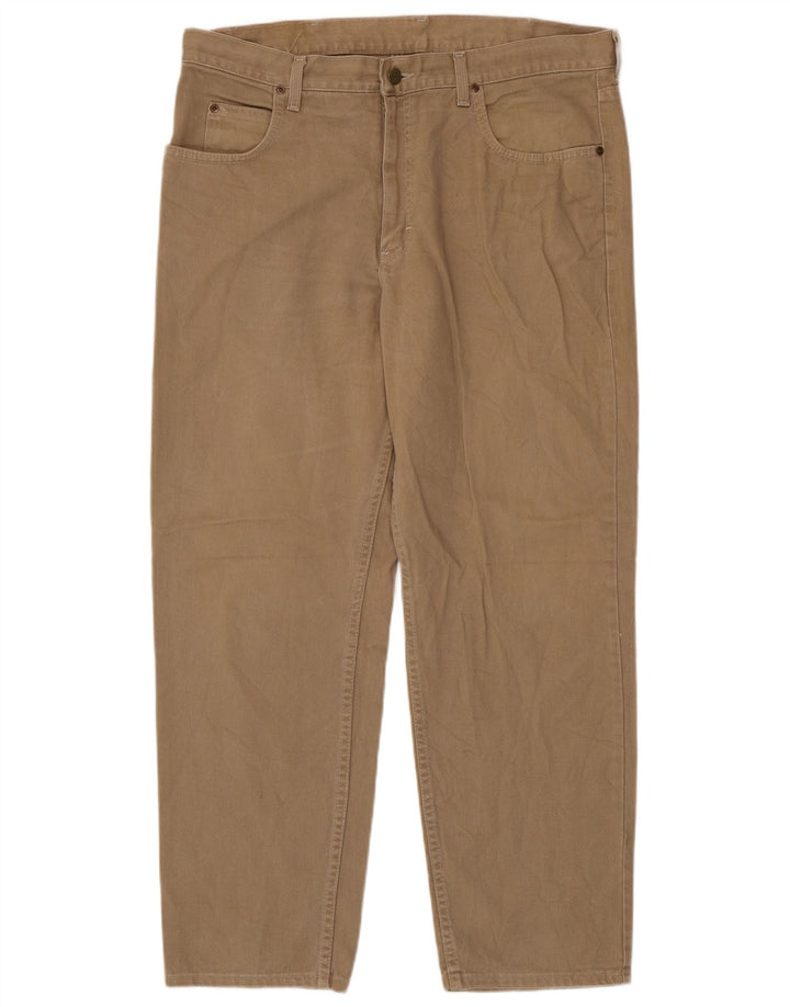 Lee Vaqueros Cónicos Para Hombre W38 L30 Algodón Marrón