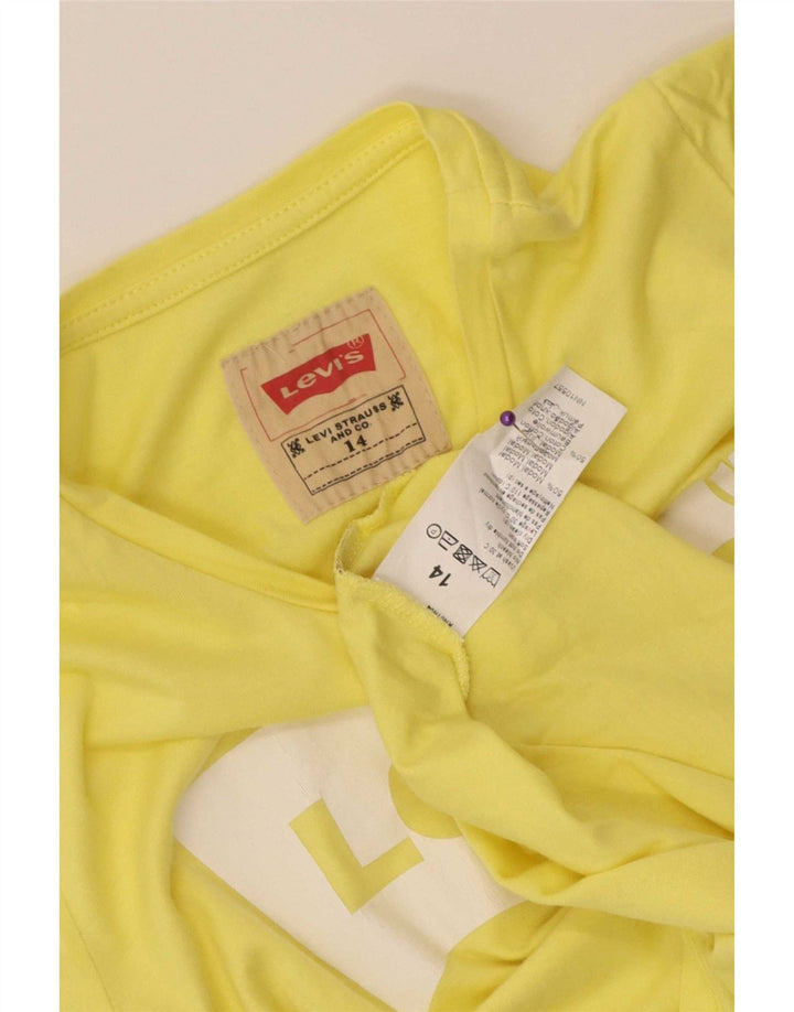 Levi's Camiseta gráfica para niño 13-14 años Modal amarillo