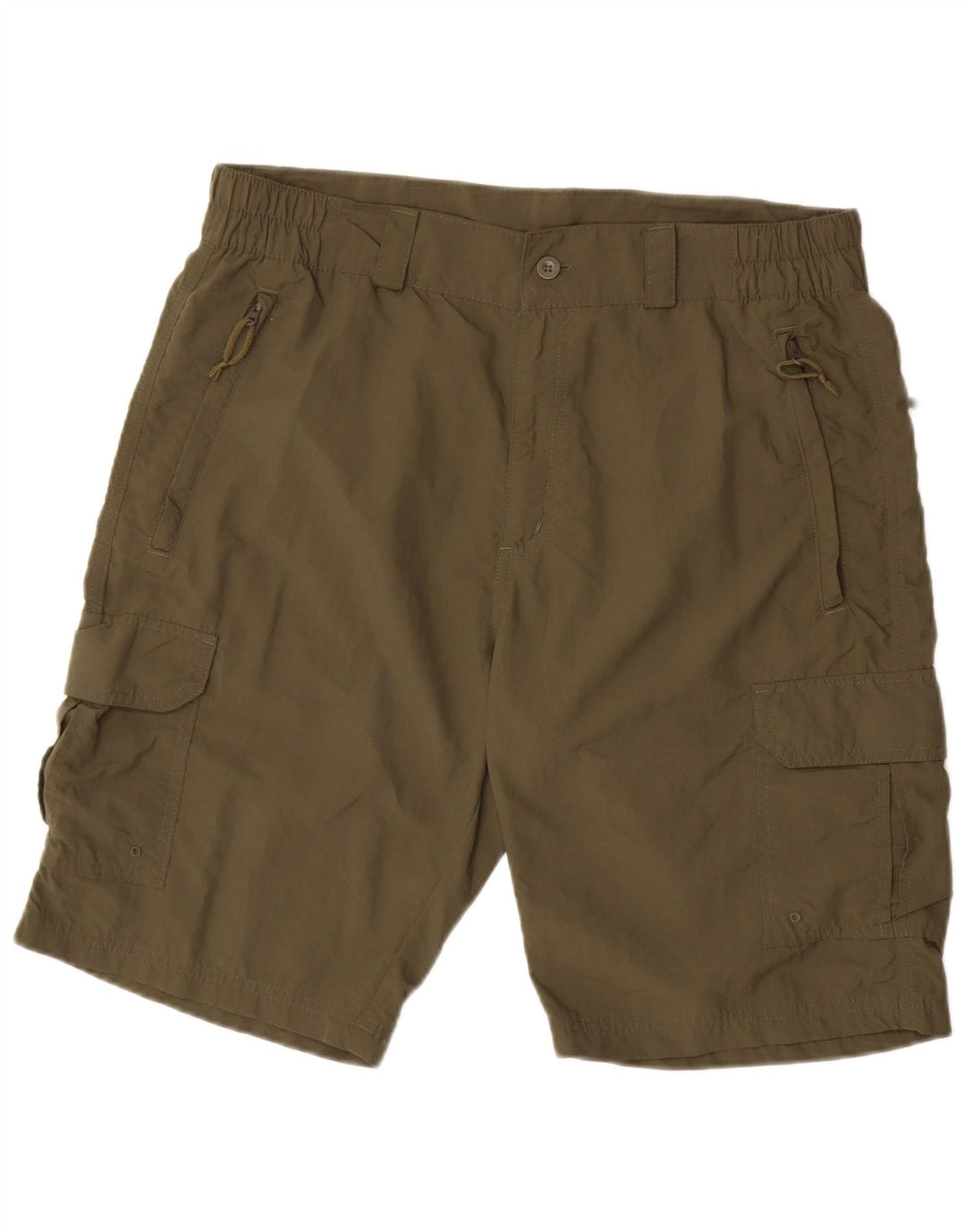 MOUNTAIN WAREHOUSE Pantalones cortos cargo para hombre W34 Nylon caqui grande