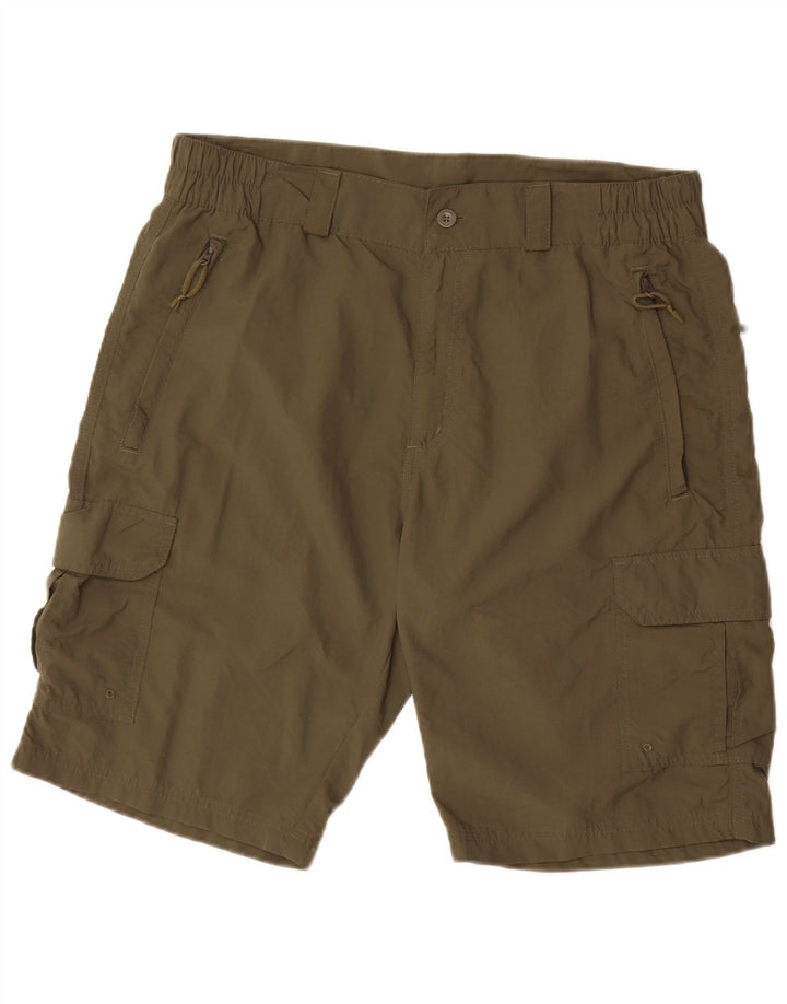 MOUNTAIN WAREHOUSE Pantalones cortos cargo para hombre W34 Nylon caqui grande