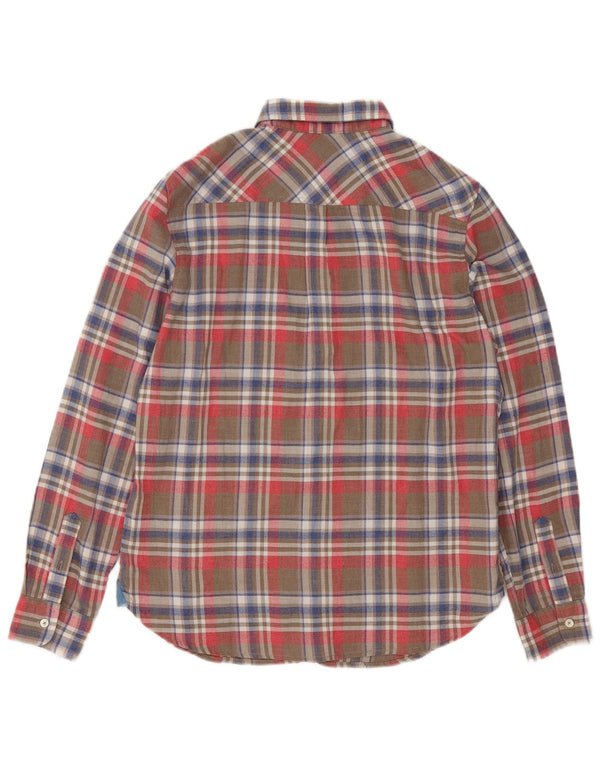 Tommy Hilfiger Camisa de franela para mujer US 8 Mediana Cuadros multicolores