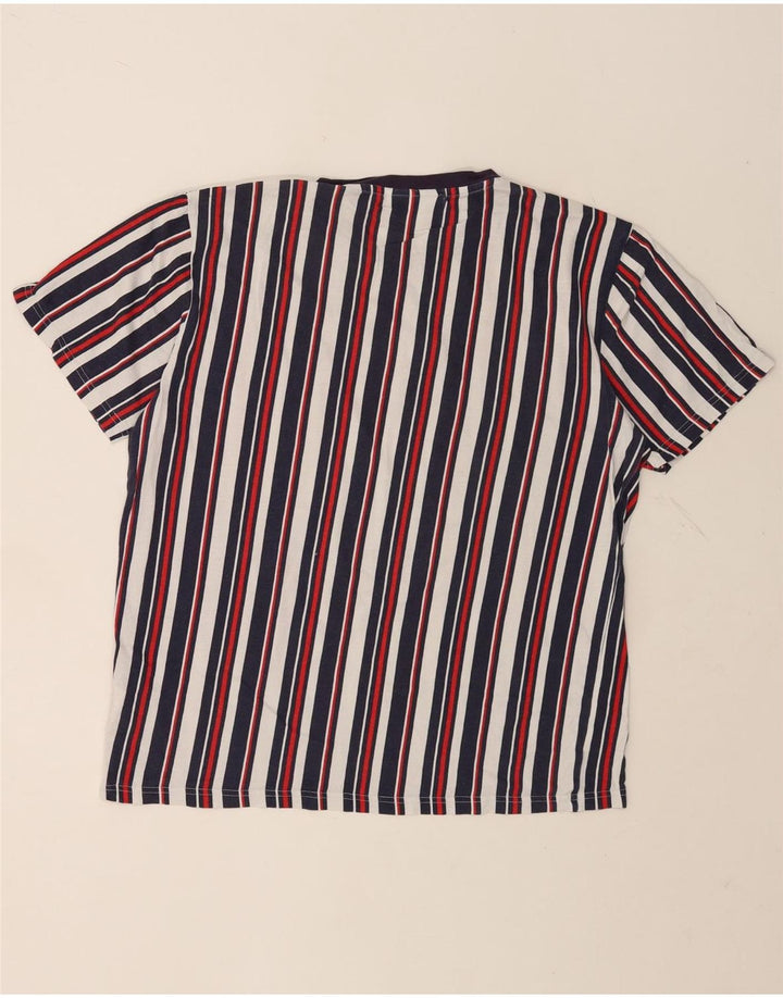FILA Camiseta Top Medium de algodón a rayas multicolor para hombre