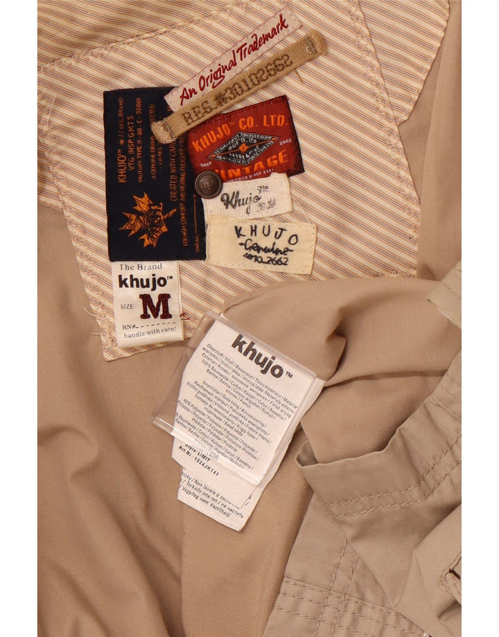 KHUJO Chaqueta utilitaria para mujer UK 44 Algodón beige medio