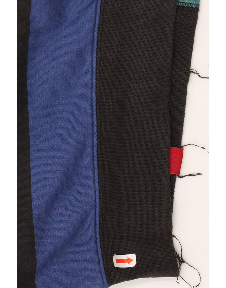 VANS Sudadera con capucha y cremallera para hombre, talla mediana, multicolor a rayas