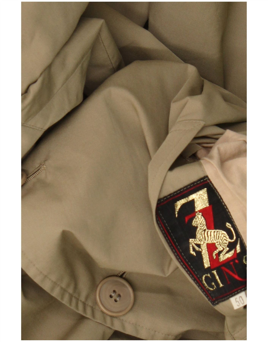 Abrigo NINO para hombre IT 50 poliéster marrón grande