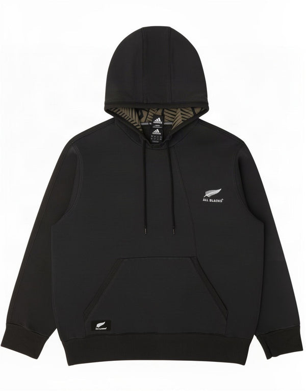 Adidas Mens All Blacks Sudadera con capucha Jumper Large Black Cotton