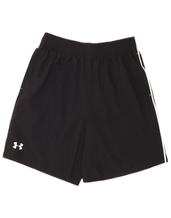 Under Armour Shorts deportivos con gráficos para hombre, color negro mediano