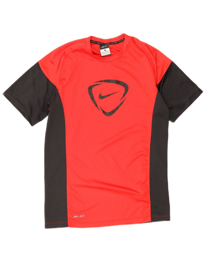 Camiseta Nike Dri Fit Graphic para hombre, talla pequeña, color rojo, poliéster