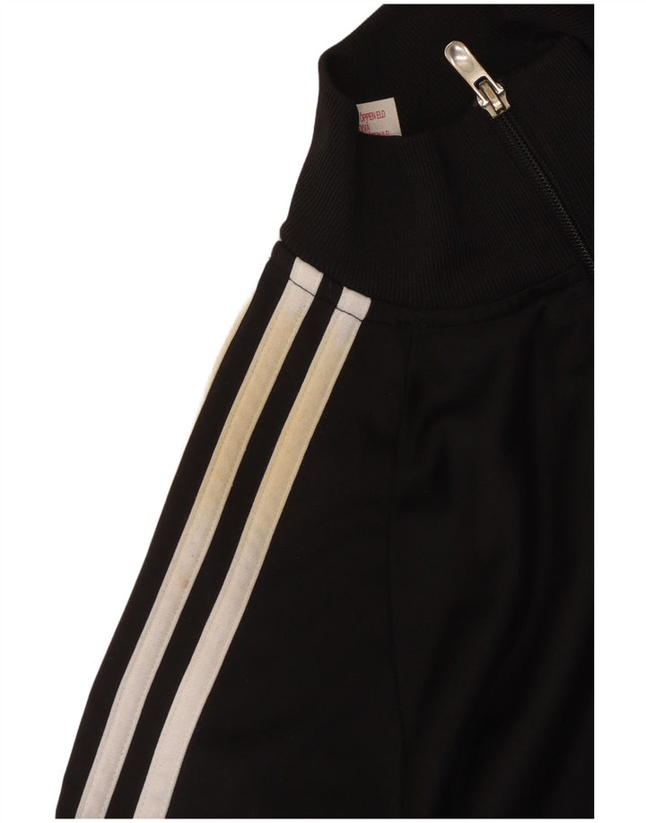 Adidas Chicos Clima 365 Chándal Top Chaqueta 11-12 Años Negro Poliéster