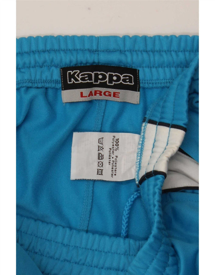 Kappa Hombre Pantalones De Chándal Grande Azul Colorblock Poliéster