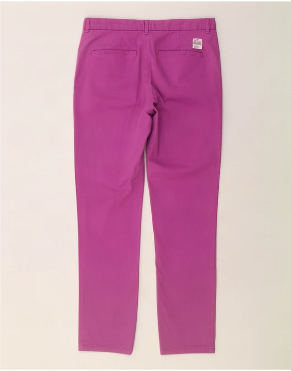 Marks & Spencer Pantalones chinos rectos para mujer UK 40 Large W34 L30 Púrpura