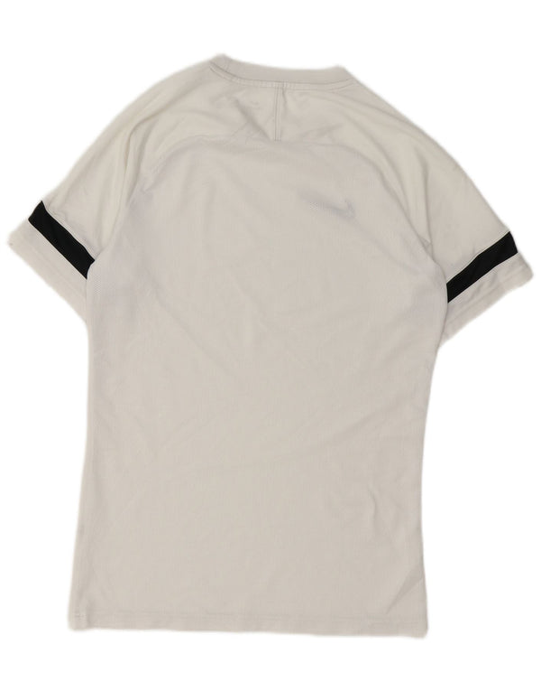 Nike Mens Dri Fit T-Shirt Top Small White Colourblock