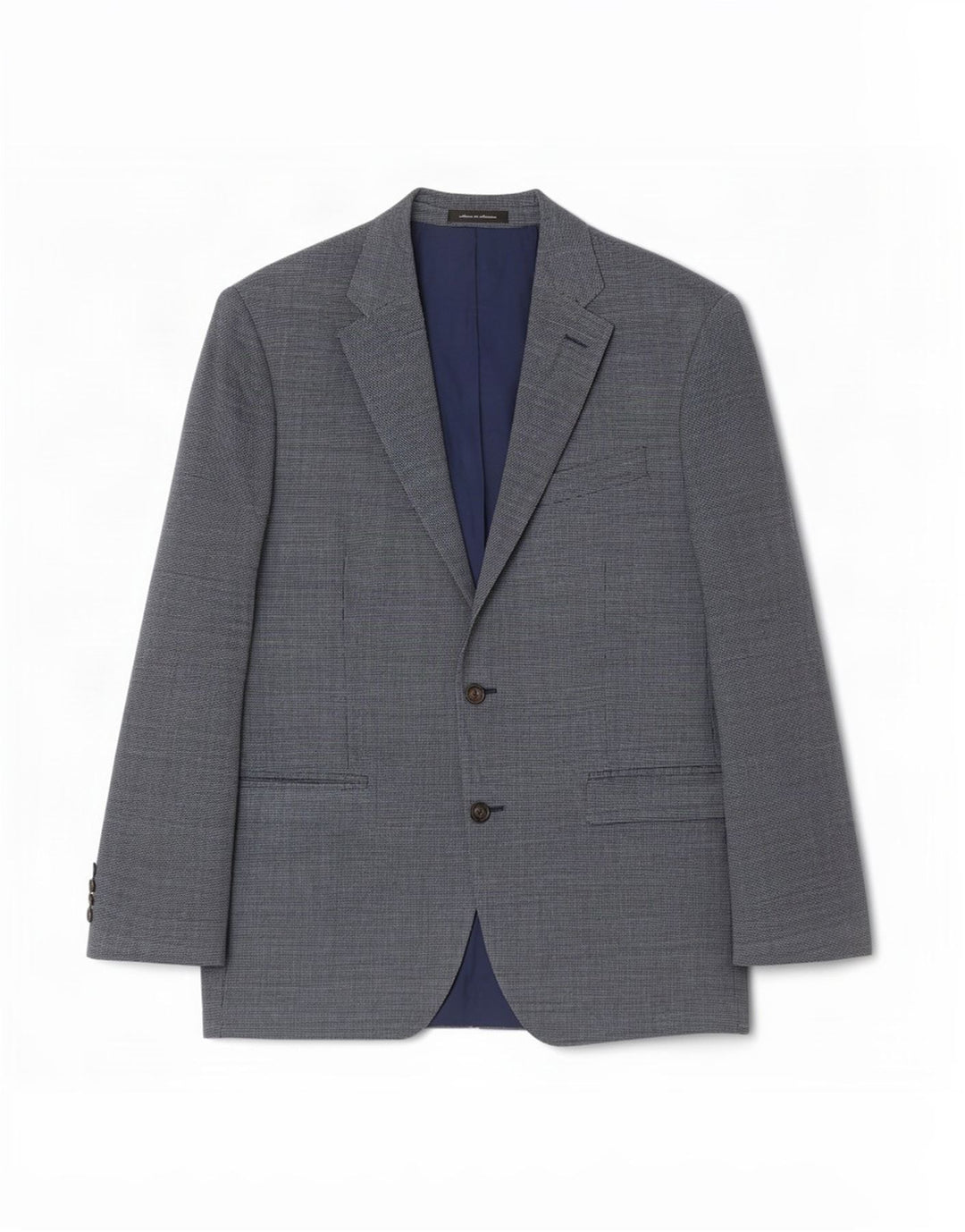 Ralph Lauren Chaqueta tipo blazer con 2 botones para hombre, talla grande, seda azul, Reino Unido 40