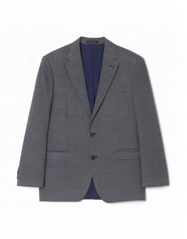 Ralph Lauren Chaqueta tipo blazer con 2 botones para hombre, talla grande, seda azul, Reino Unido 40