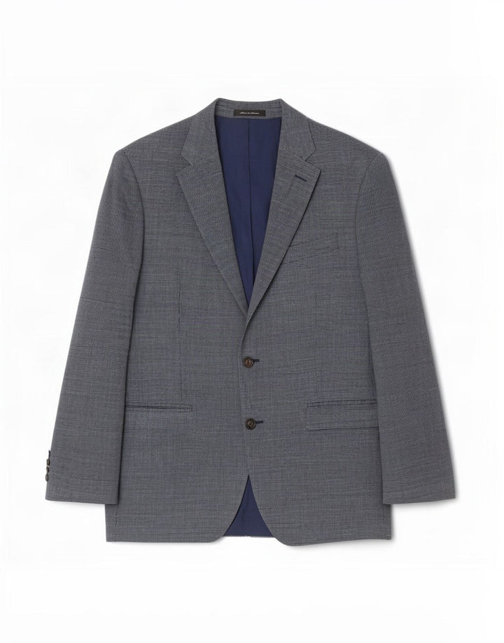 Ralph Lauren Chaqueta tipo blazer con 2 botones para hombre, talla grande, seda azul, Reino Unido 40