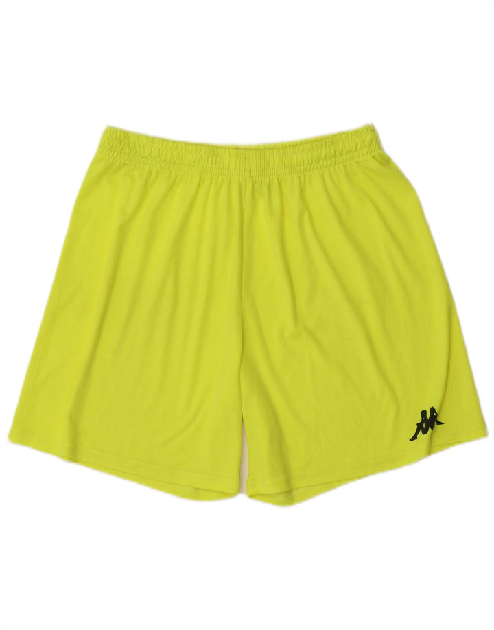KAPPA Pantalones cortos deportivos para hombre XL Amarillo Poliéster