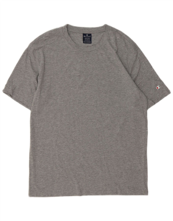 CHAMPION Camiseta para hombre Top de algodón moteado gris medio