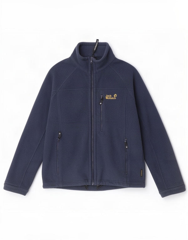 Jack Wolfskin Chaqueta polar con forro para hombre UK 36/38 Medium Azul marino Poliéster