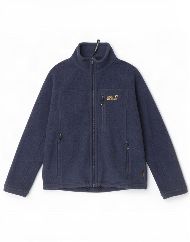 Jack Wolfskin Chaqueta polar con forro para hombre UK 36/38 Medium Azul marino Poliéster