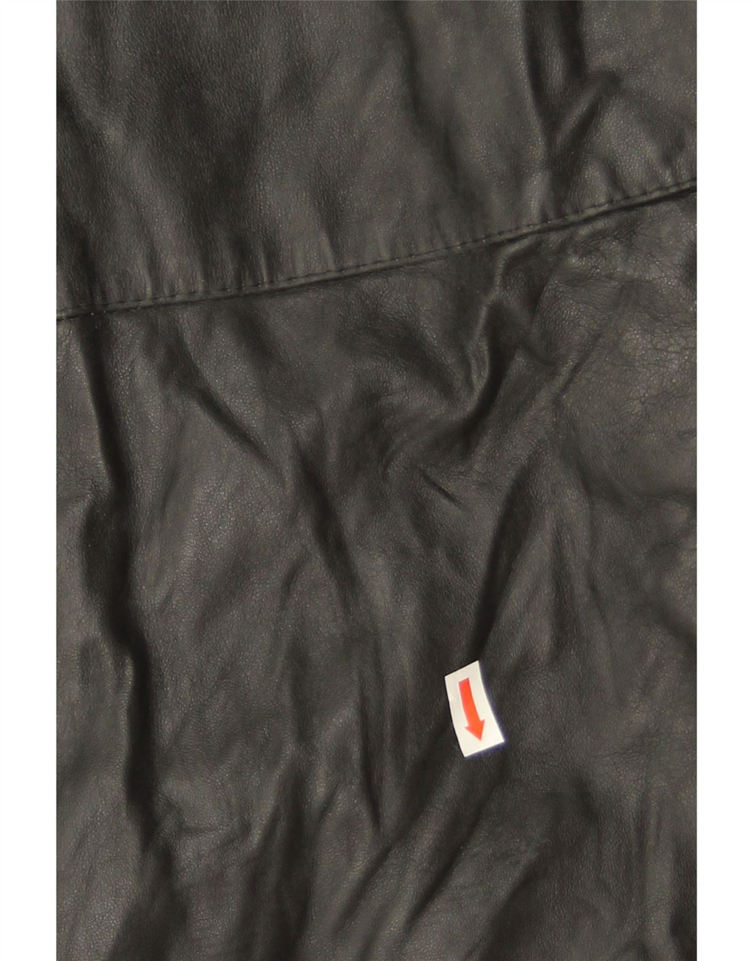 Vintage mujer abrigo de cuero de gran tamaño IT 46 cuero negro grande