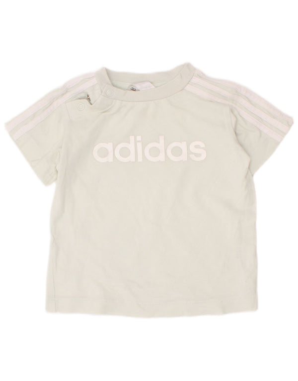 Adidas Camiseta gráfica para bebés niños 6-9 meses Verde